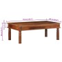 Mesa de centro de madera maciza 110x60x40 cm acacia