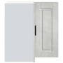 Mueble esquinero cocina Porto madera contrachapada gris cemento
