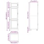 Mueble de cocina Porto de madera contrachapada madera vieja