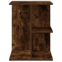 Mesita de noche madera de ingeniería ahumado roble 46,5x29x61cm