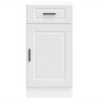 Mueble bajo de cocina Porto madera contrachapada blanca