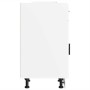 Mueble bajo de cocina Porto madera contrachapada blanca