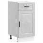 Mueble bajo de cocina porto gris cemento madera reconstituida
