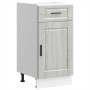 Mueble bajo de cocina porto gris sonoma madera reconstituida