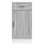 Mueble bajo de cocina porto gris sonoma madera reconstituida