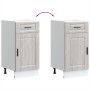 Mueble bajo de cocina porto gris sonoma madera reconstituida