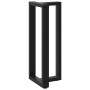 Patas de mesa bar forma T 2 uds acero negro 40x35x(101-102) cm