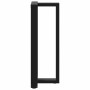 Patas de mesa bar forma T 2 uds acero negro 40x35x(101-102) cm