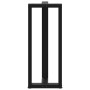 Patas de mesa bar forma T 2 uds acero negro 40x35x(101-102) cm
