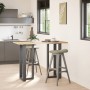 Patas mesa bar forma T 2 uds acero antracita 40x35x(101-102)cm