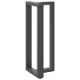Patas mesa bar forma T 2 uds acero antracita 40x35x(101-102)cm