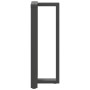 Patas mesa bar forma T 2 uds acero antracita 40x35x(101-102)cm