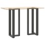 Patas mesa bar forma T 2 uds acero antracita 40x35x(101-102)cm