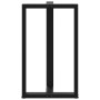 Patas de mesa bar forma T 2 uds acero negro 60x35x(101-102) cm