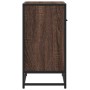 Mesilla de noche roble marrón 60x31x60 cm madera contrachapada