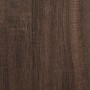 Mesilla de noche roble marrón 60x31x60 cm madera contrachapada