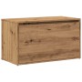 Banco de pasillo de aglomerado roble artesanal 80x40x45 cm