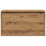 Banco de pasillo de aglomerado roble artesanal 80x40x45 cm