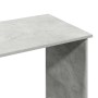 Escritorio de madera contrachapada gris hormigón 80x40x75 cm