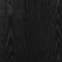 Escritorio de madera contrachapada negro 80x40x75 cm