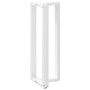 Patas de mesa bar forma T 2 uds acero blanco 50x35x(111-112) cm
