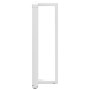 Patas de mesa bar forma T 2 uds acero blanco 50x35x(111-112) cm