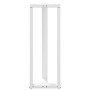 Patas de mesa bar forma T 2 uds acero blanco 50x35x(111-112) cm