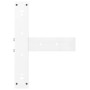 Patas de mesa bar forma T 2 uds acero blanco 50x35x(111-112) cm