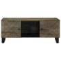 Mesa de centro madera maciza de mango negra 100x54x40 cm