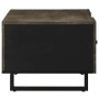 Mesa de centro madera maciza de mango negra 100x54x40 cm
