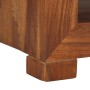 Mesa auxiliar madera maciza acacia 37x29x40 cm