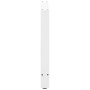 Patas de mesa de centro acero blanco 2 uds 100x(72-73) cm