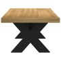 Mesa de centro NOAIN patas en X madera maciza pino 120x60x40 cm
