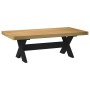 Mesa de centro NOAIN patas en X madera maciza pino 120x60x40 cm