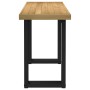 Escritorio NOAIN patas en U madera maciza pino 120x50x75 cm