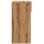 Mesa consola madera de ingeniería roble artesanal 90x36x75 cm