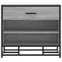 Banco zapatero madera de ingeniería gris sonoma 60x40x53,5 cm