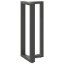 Patas mesa bar forma T 2 uds acero antracita 50x35x(101-102)cm