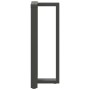 Patas mesa bar forma T 2 uds acero antracita 50x35x(101-102)cm