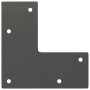 Patas de mesa tipo horquilla 4 uds acero macizo antracita 42 cm