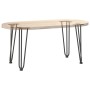 Patas de mesa tipo horquilla 4 uds acero macizo antracita 42 cm