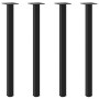Patas para mesa de centro 4 uds acero negro 72-74 cm