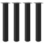 Patas para mesa de centro 4 uds acero negro 72-74 cm