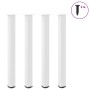 Patas para mesa de centro 4 uds acero blanco 100-102 cm