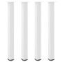 Patas para mesa de centro 4 uds acero blanco 100-102 cm