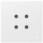 Patas para mesa de centro 4 uds acero blanco 100-102 cm