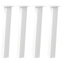 Patas para mesa de centro 4 uds acero blanco 72 cm