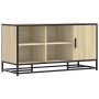 Banco zapatero madera de ingeniería roble sonoma 100x40x53,5 cm