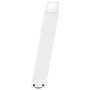 Patas de mesa de centro forma U 2uds acero blanco 50x(42-43) cm