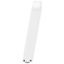 Patas de mesa de centro forma U 2uds acero blanco 70x(42-43) cm